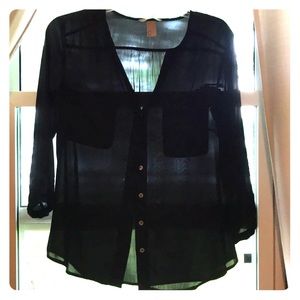 H&M sheer blouse